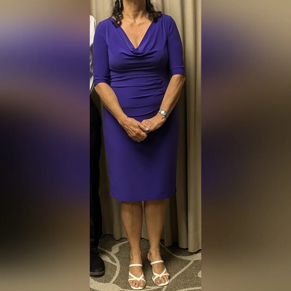 Ralph Lauren gorgeous Vibrant Purple dress, Size 8. - Picture 7 of 7